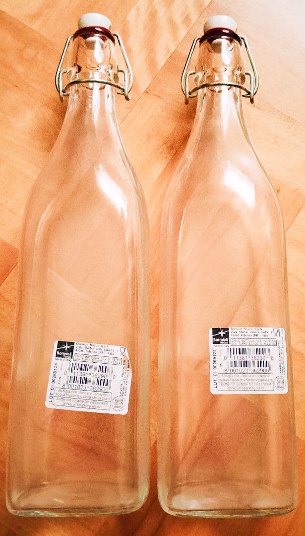 ハリオ＆Bormioli Roccoボトル瓶セット