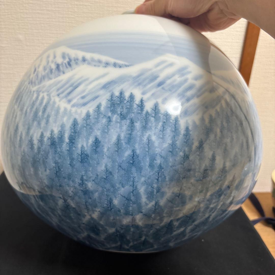 A*o様 藤井朱明 壺 飾り壺 花器 日展人気作家 早春花瓶 有田焼 人間国宝