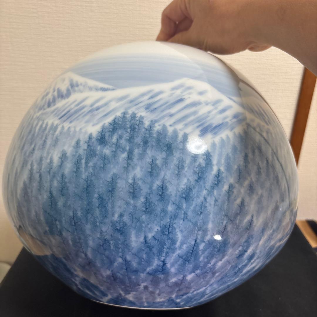 A*o様 藤井朱明 壺 飾り壺 花器 日展人気作家 早春花瓶 有田焼 人間国宝