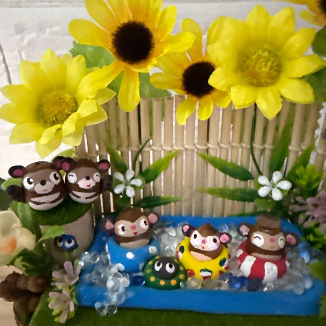 どんぐりアート♡夏のひととき　花火ミニオブジェ　ミニプールオブジェ　小…追加♡