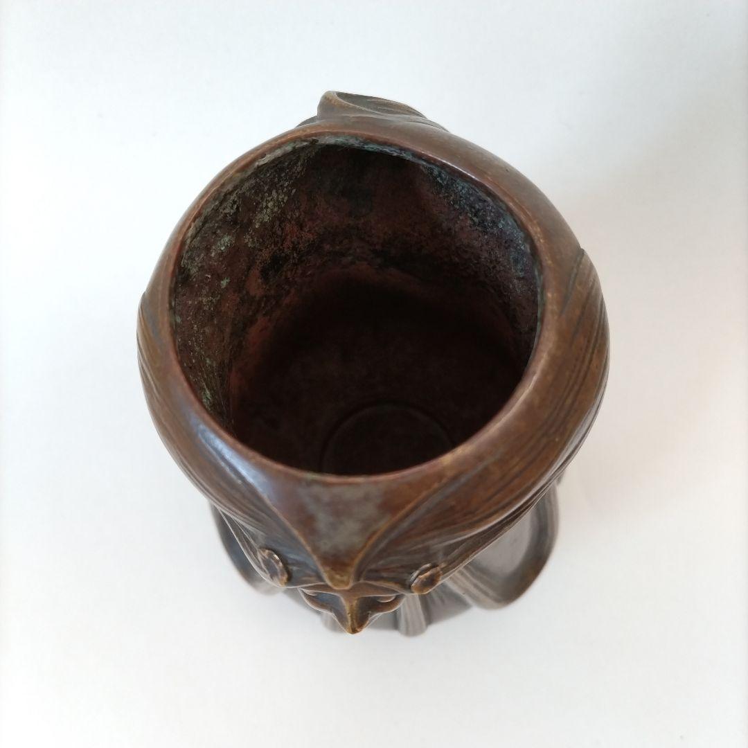 【匿名配送】アール・ヌーヴォー 女性像 花器