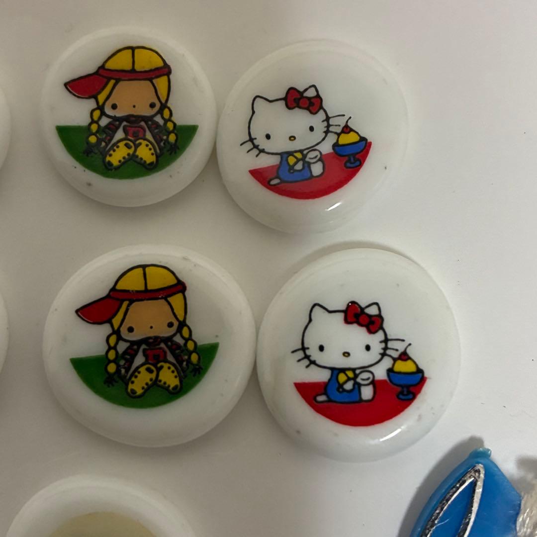 昭和レトロ　サンリオ　ファンシー　おはじきセット　ケース付き　まとめ売り