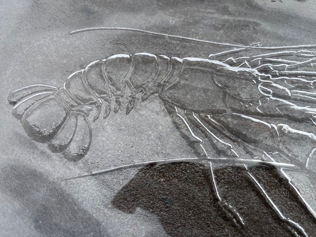 希少 スウェーデン王室御用達　コスタ・ボダ　クリスタル オーバルプレート　2枚組