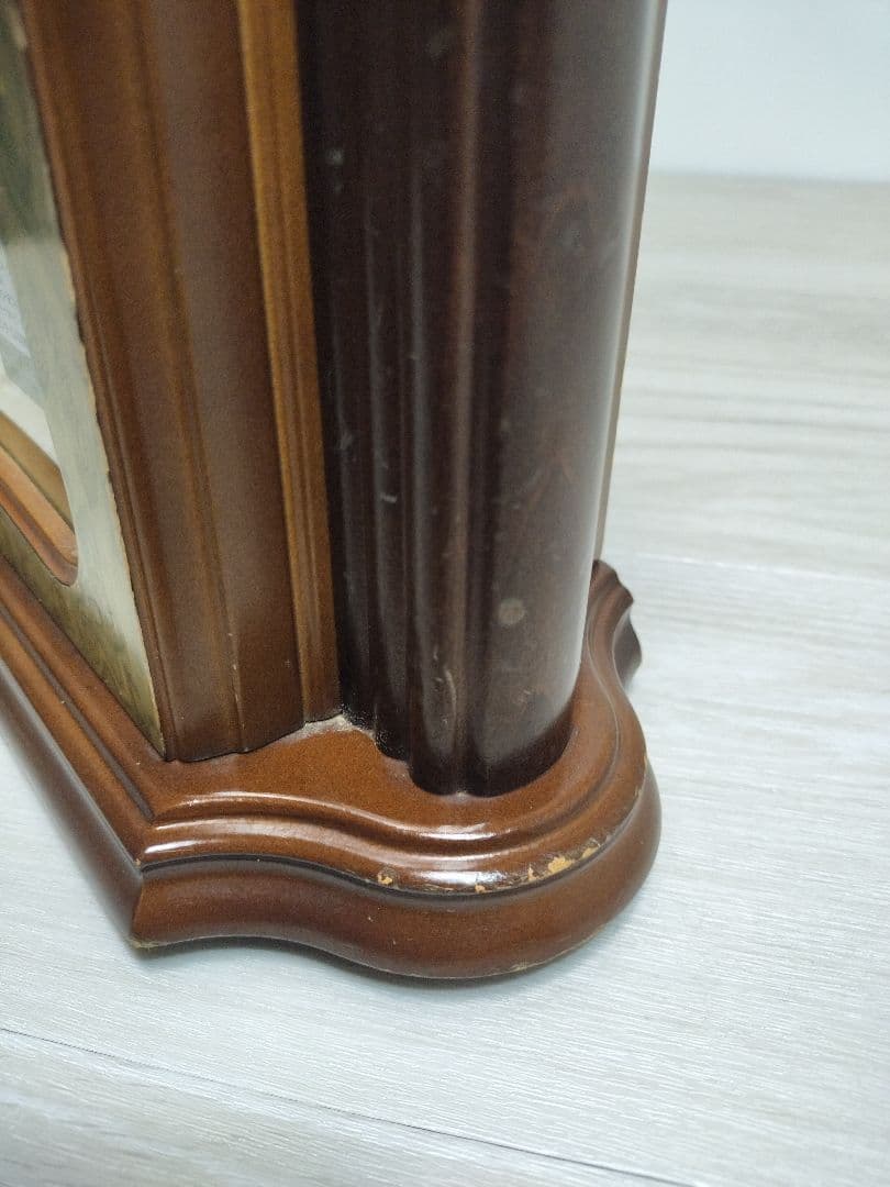 【希少品】SEIKO エンブレム HW474M 木製 置時計 電子オルゴール