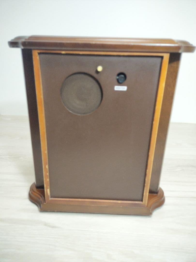 【希少品】SEIKO エンブレム HW474M 木製 置時計 電子オルゴール