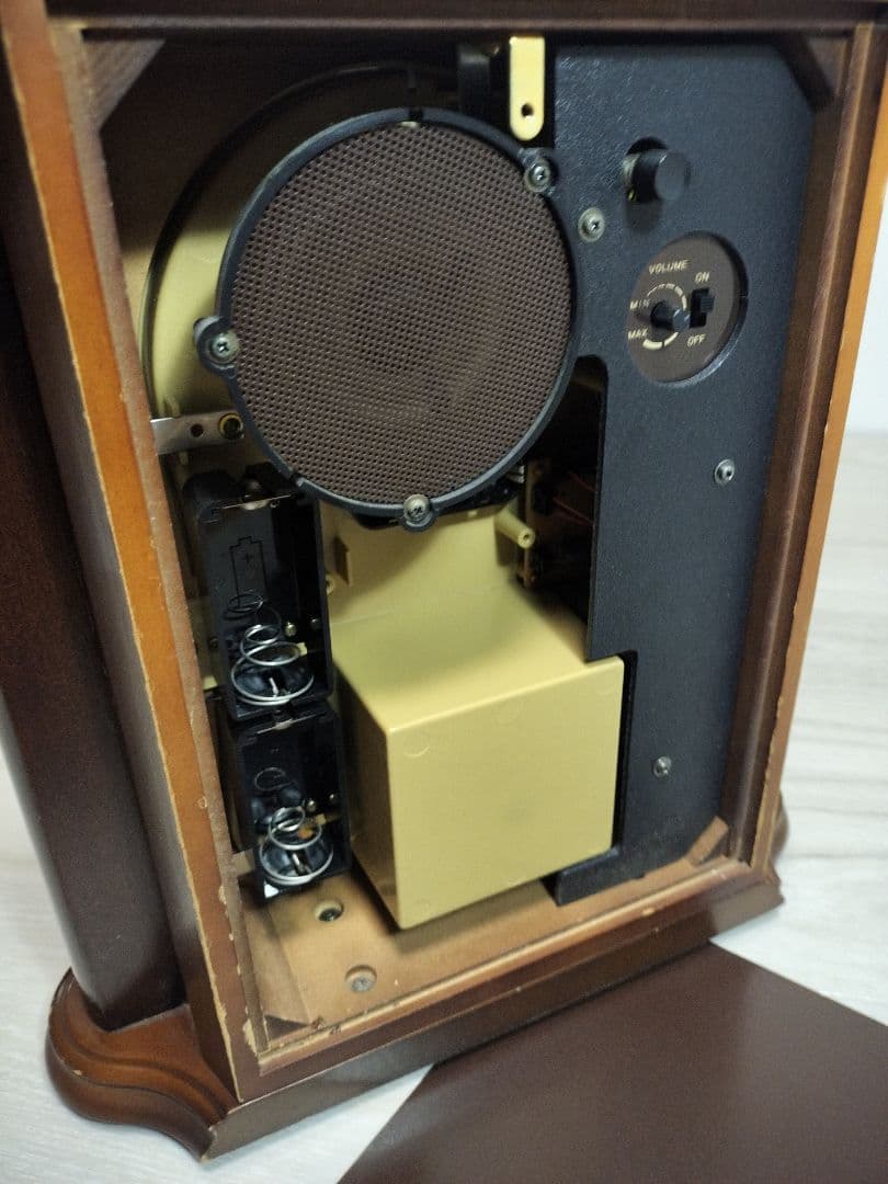 【希少品】SEIKO エンブレム HW474M 木製 置時計 電子オルゴール