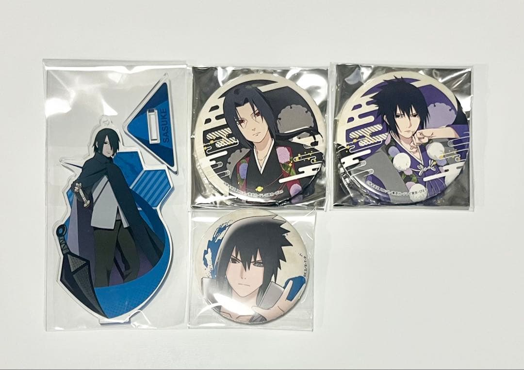 NARUTO うちはサスケ うちはイタチ J-World 百鬼夜行 缶バッジ