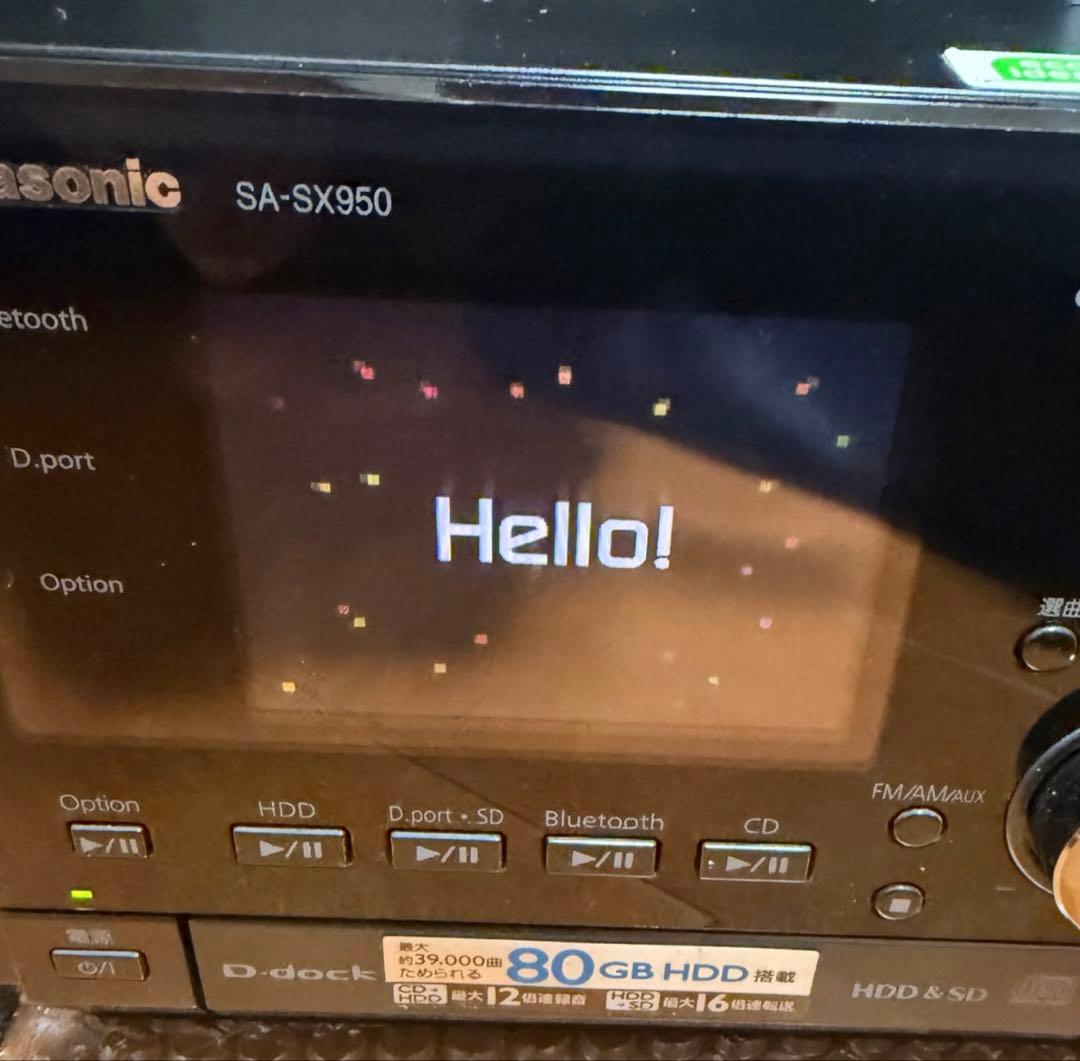 Panasonic SA-SX950 80GB HDD搭載 ミニコンポ 良品