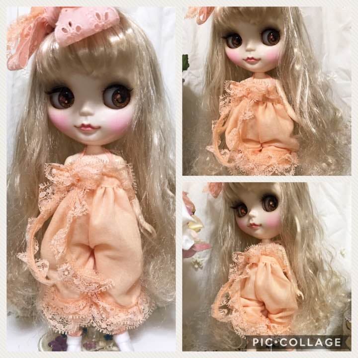 ブライス アウトフィット・オレンジのロンパースセット