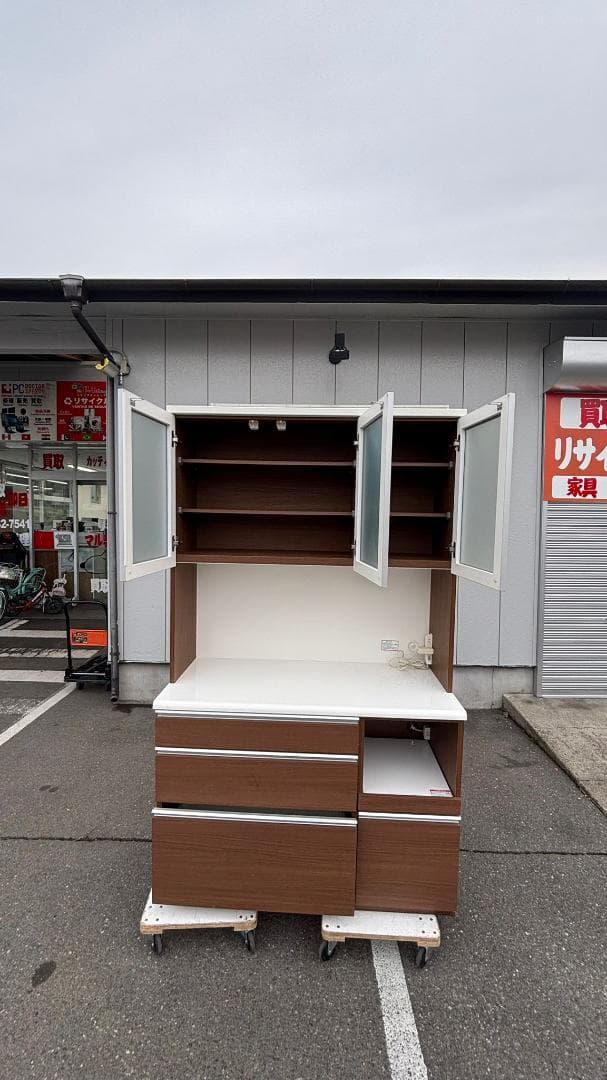 NITORI ニトリ キッチンボード 食器棚 CLAUDE-120KB 幅120