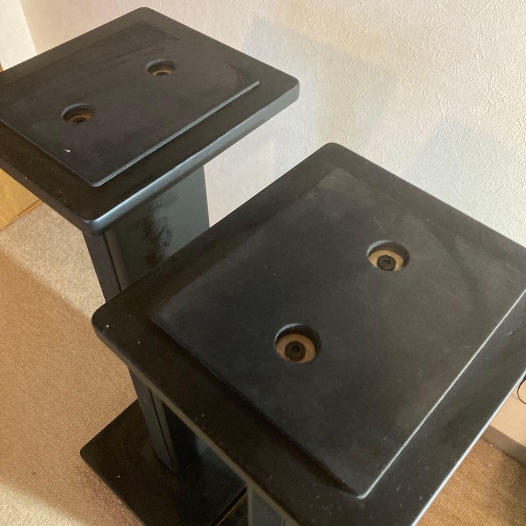 スピーカースタンド 2台1組 高さ73cm ブラック