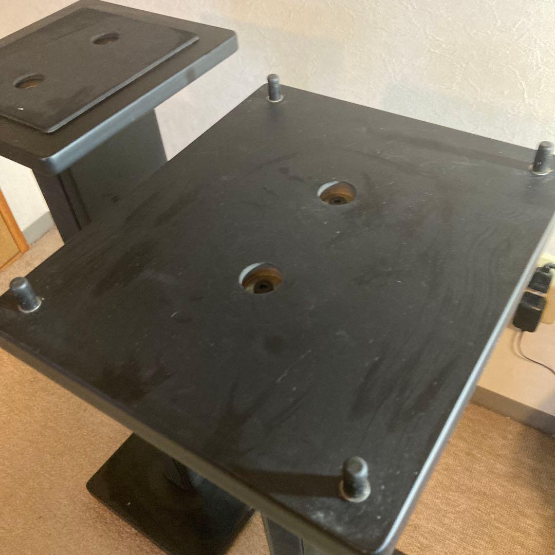 スピーカースタンド 2台1組 高さ73cm ブラック