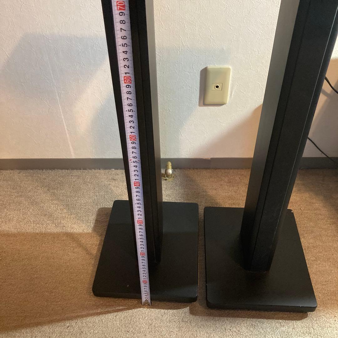 スピーカースタンド 2台1組 高さ73cm ブラック