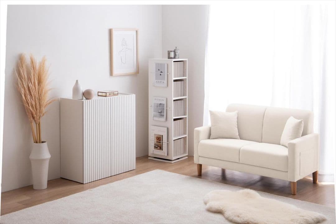 Libro 回転ブックシェルフ(5段タイプ)