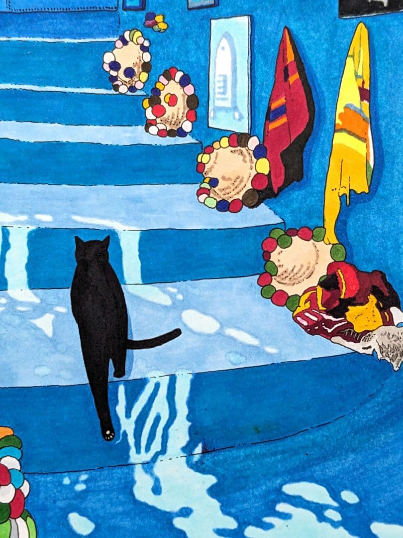 kako　ギリシャ　シャウエン　イラスト　風景画