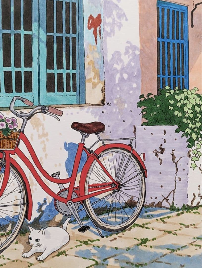 kako　ギリシャ　シャウエン　イラスト　風景画