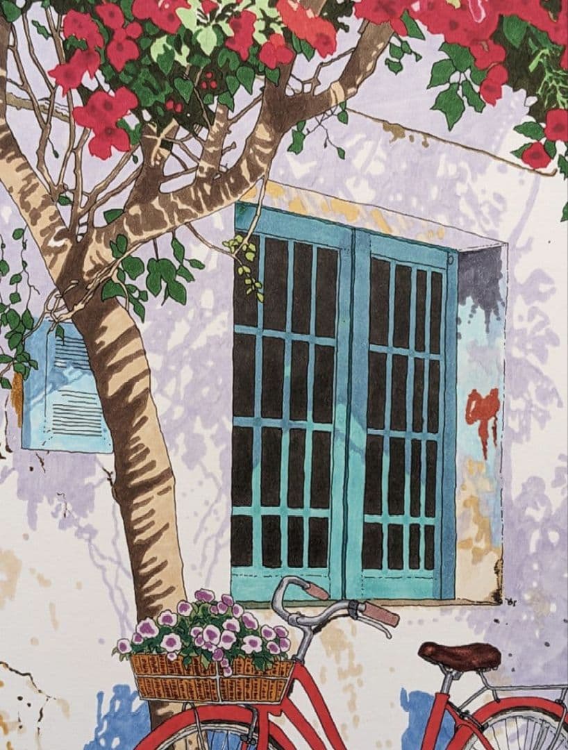 kako　ギリシャ　シャウエン　イラスト　風景画