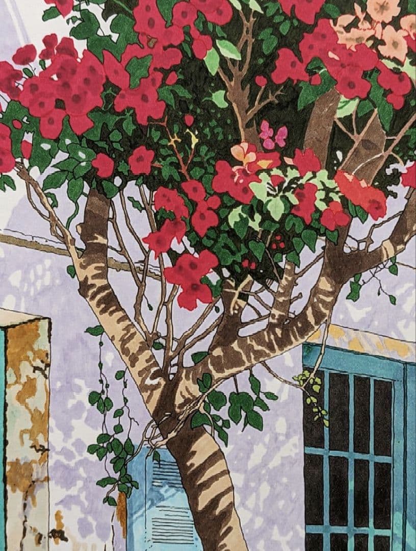 kako　ギリシャ　シャウエン　イラスト　風景画