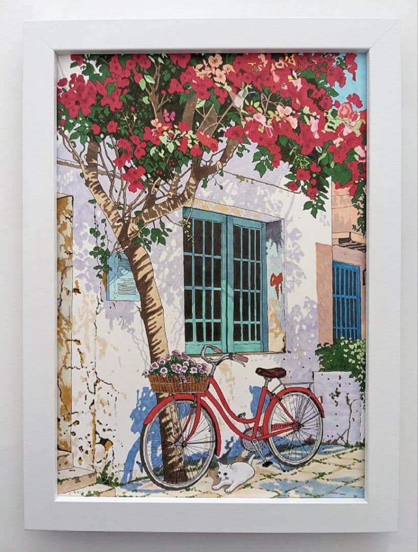 kako　ギリシャ　シャウエン　イラスト　風景画