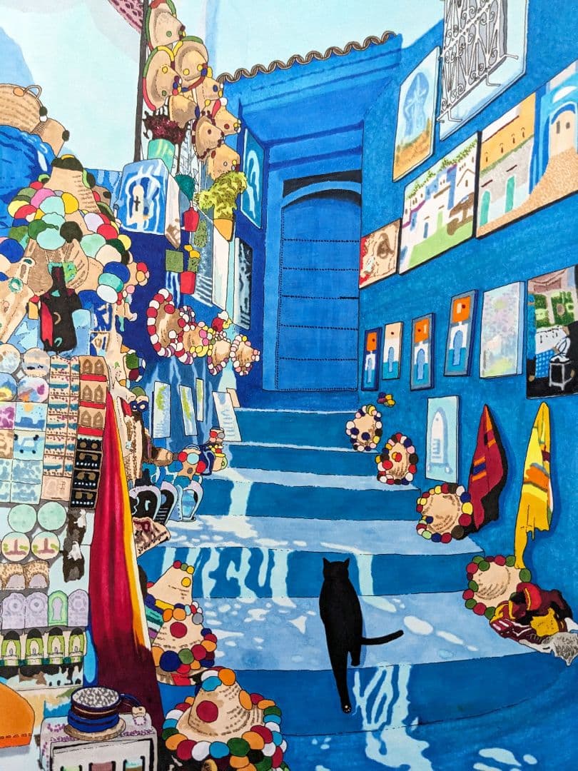 kako　ギリシャ　シャウエン　イラスト　風景画