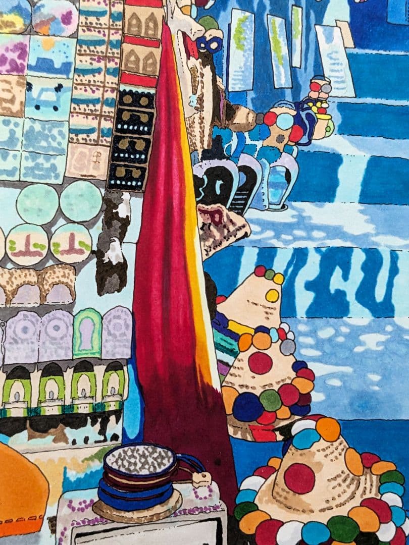 kako　ギリシャ　シャウエン　イラスト　風景画