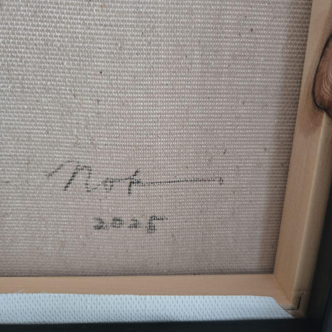 抽象アート アクリル・ガッシュ ベージュ系