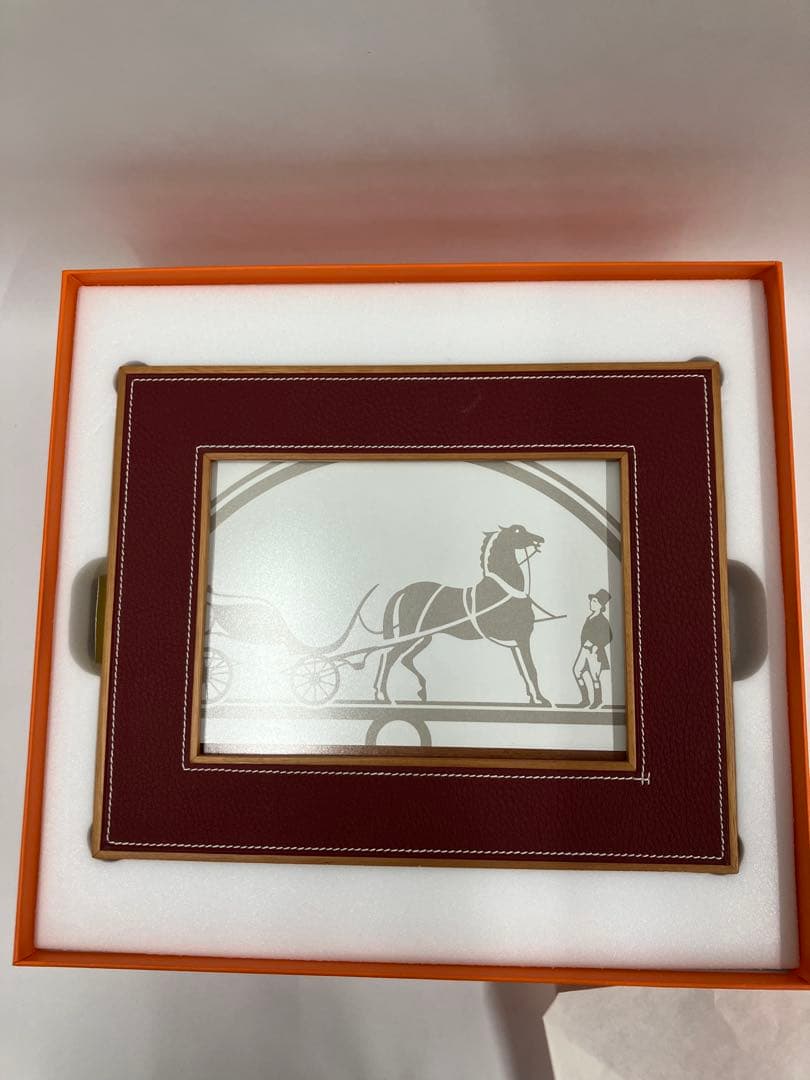 エルメス フォトフレーム プレイヤードMM 箱　赤