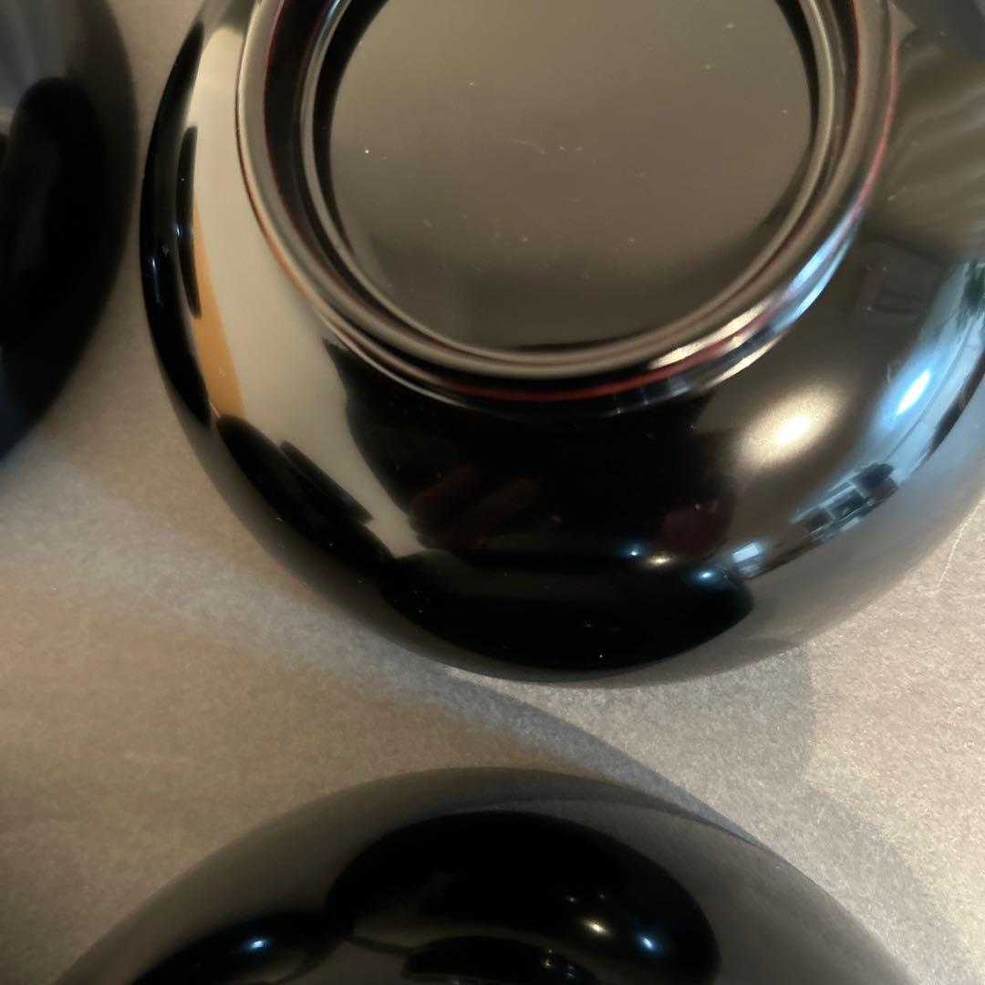 黒漆塗り大椀2客