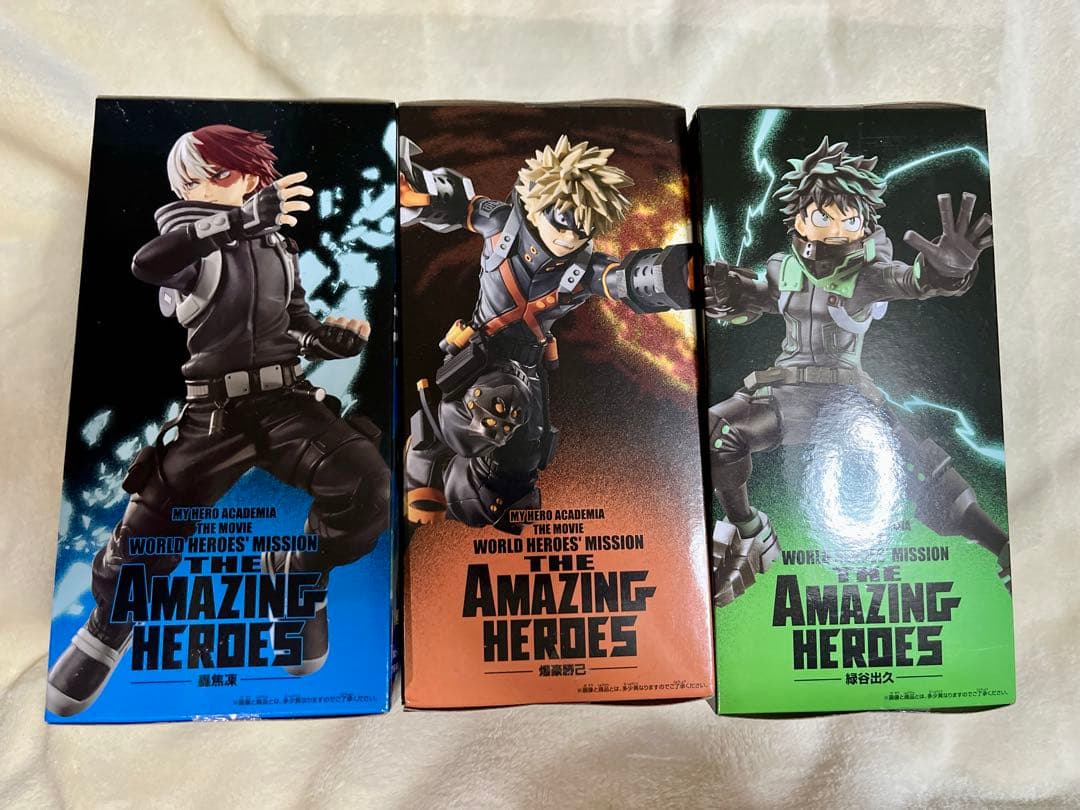 ヒロアカ ワールドヒーローズミッション 緑谷出久 爆豪勝己 轟焦凍三点セット