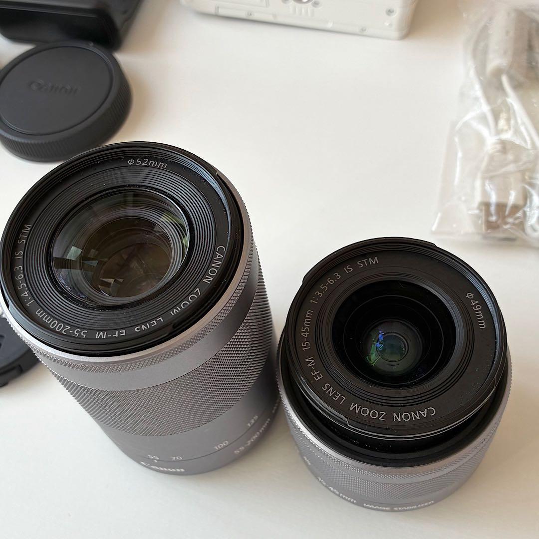 【美品】CANON EOS M10 ミラーレスカメラ レンズ2個セット