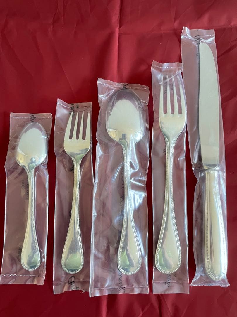 Christofle Perles シルバーカトラリーセット 5ピース