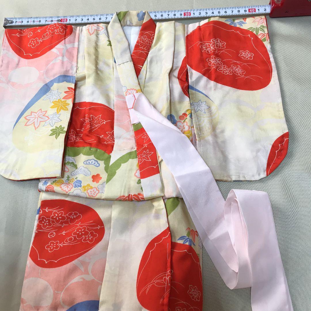 手縫いミニ着物　本格仕立て