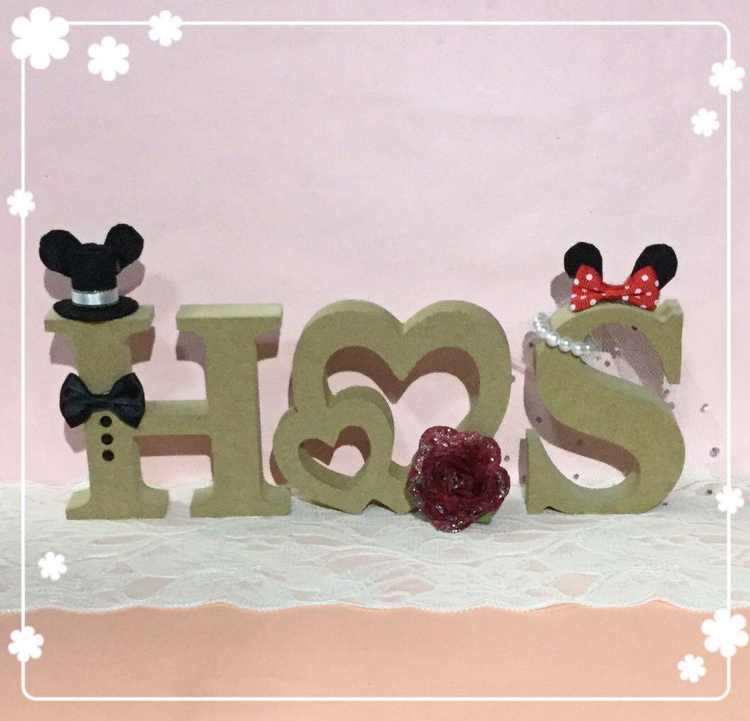 ジョン様確認用♡ウエディングバージョン・イニシャルオブジェ