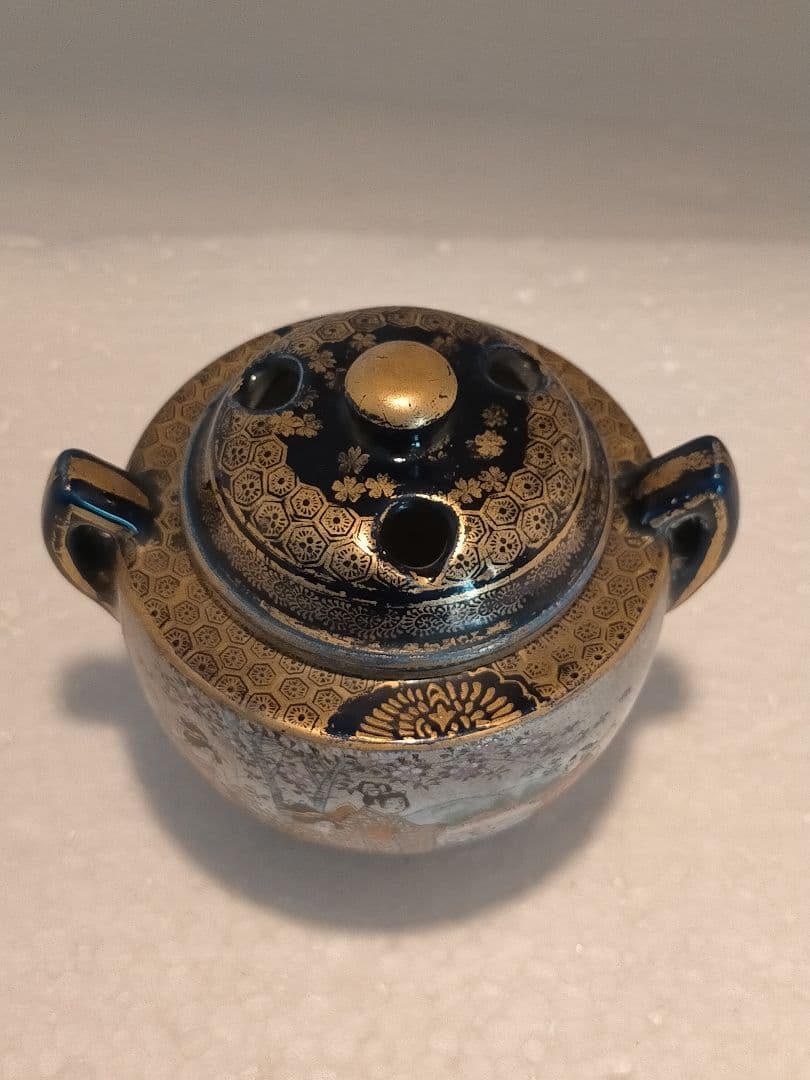 薩摩焼 楠部 明治時代 香炉