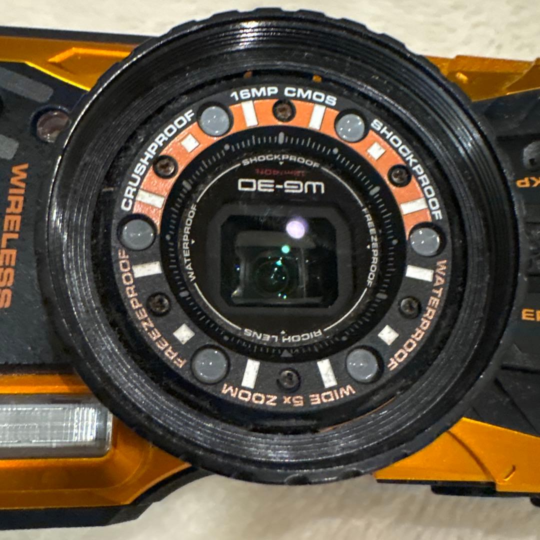 RICOH WG-30 オレンジ 防水 耐衝撃 動作確認済 傷あり