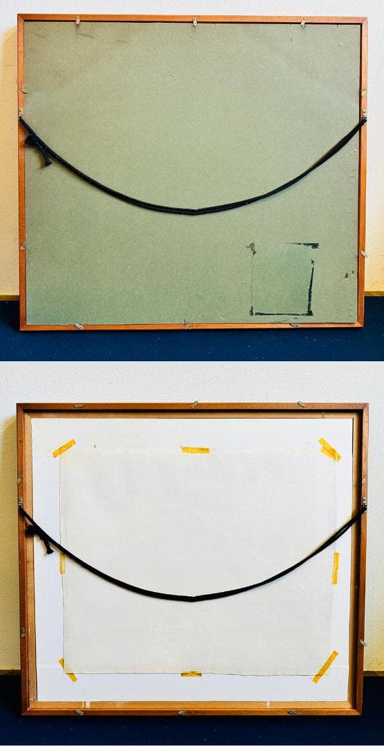 小野萬翠 筆 富士 F8号 落款 直筆サイン有 繊細な色彩描写 額装