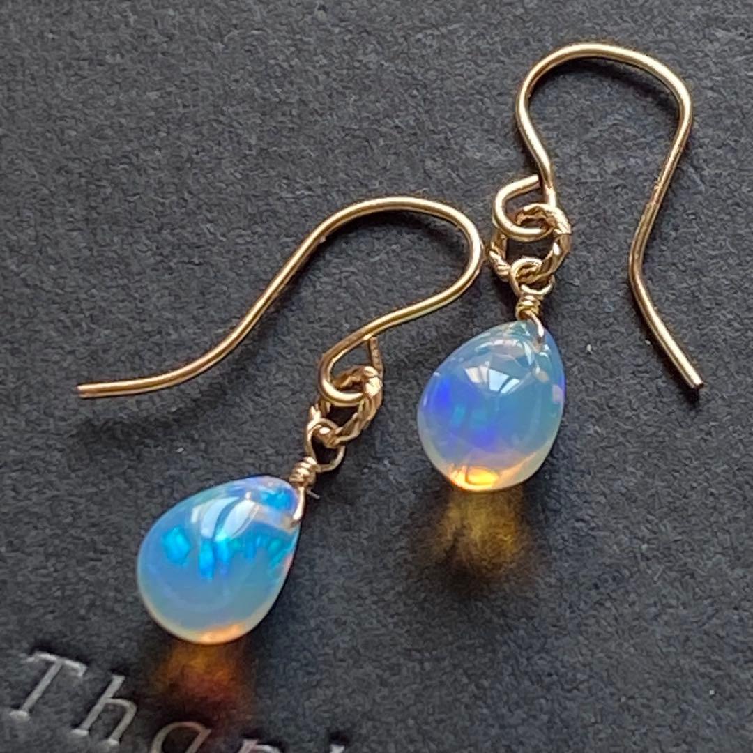 【専用です】エチオピア産プレシャスオパール✴︎14kgf一粒ピアスP269他