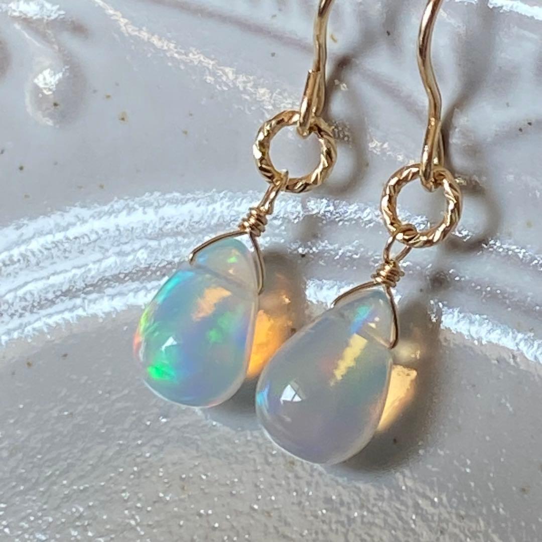 【専用です】エチオピア産プレシャスオパール✴︎14kgf一粒ピアスP269他