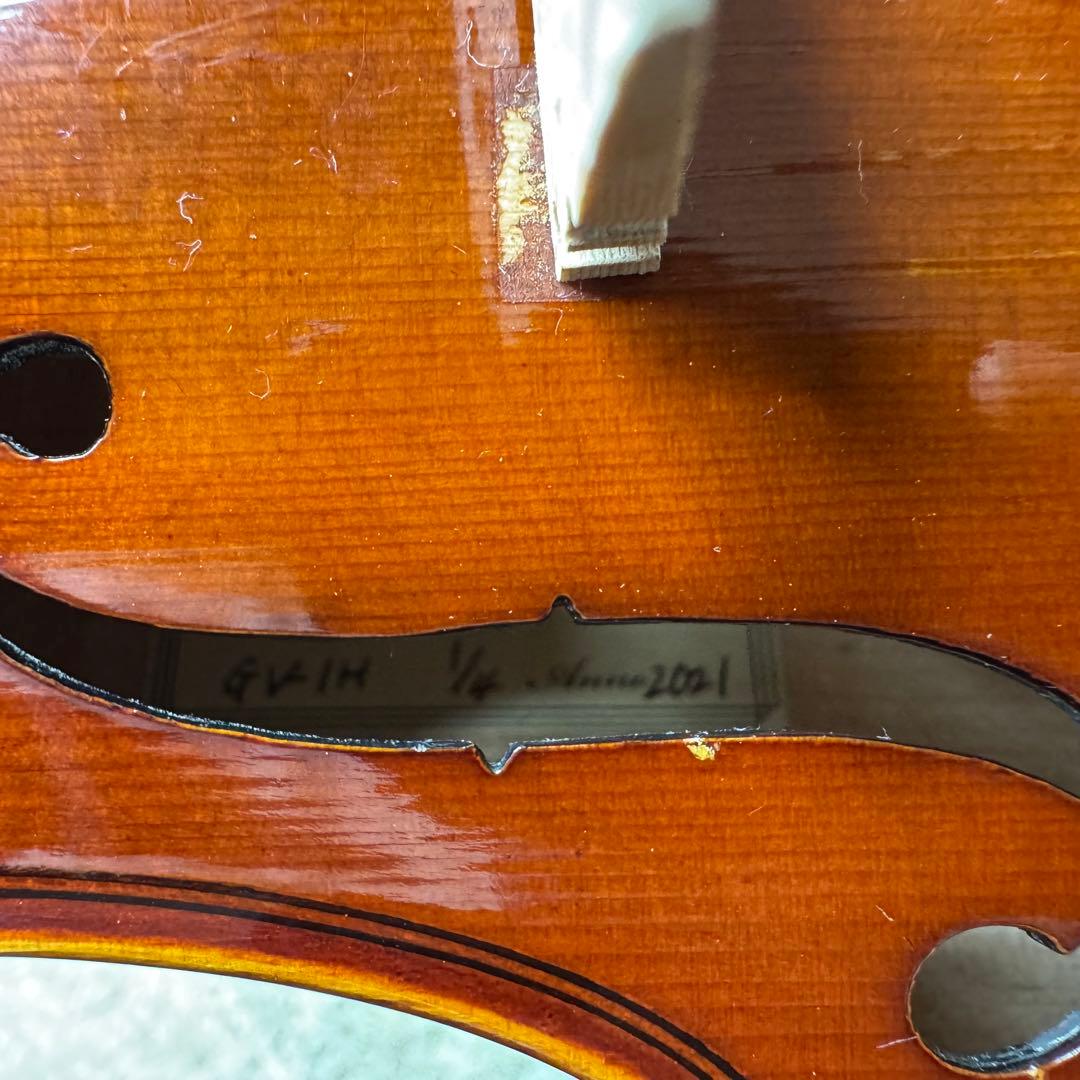 Grazioso GV-1H バイオリン 1/4 2021 付属品　ケース付き