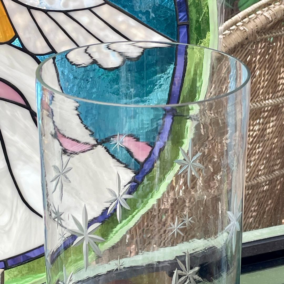 r209r124 上質なクラシックデザイン 装飾ガラスとブラスのインテリア 花瓶