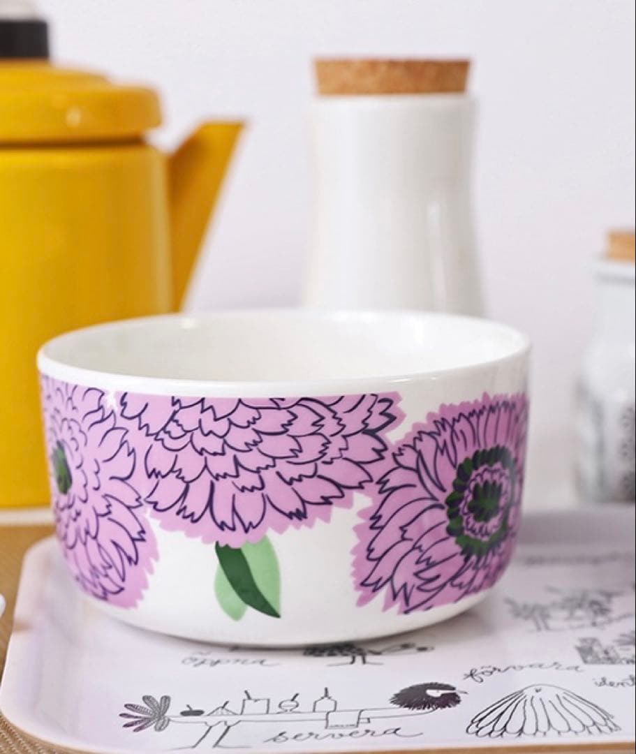 ★marimekko♬希少プリマヴェーラ500mlボウル2個★新品未使用