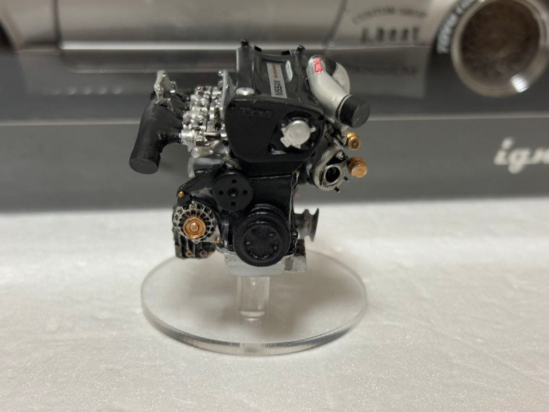 イグニッションモデル　1/18パンデム　GTR R33 シルバー　エンジン付き