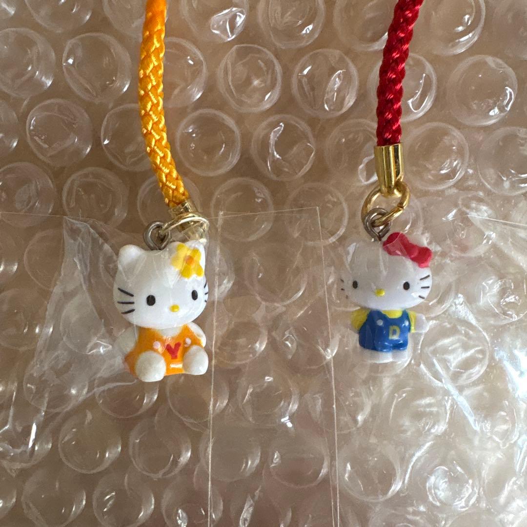 ハローキティストラップ デイリーヤマザキ　根付け4個セット