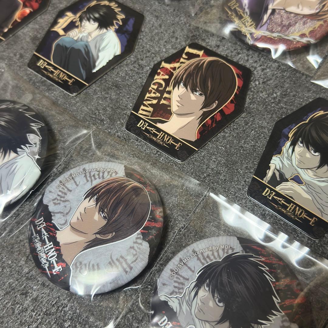 【レア】【フルコンプ】「DEATH NOTE」缶バッジ/夜神月、L、弥海砂、ニア