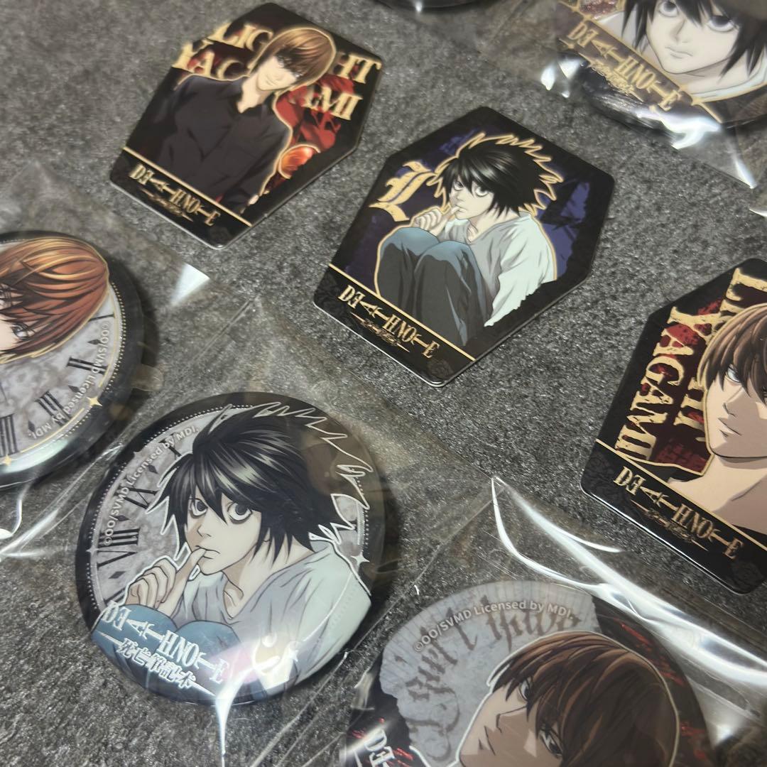 【レア】【フルコンプ】「DEATH NOTE」缶バッジ/夜神月、L、弥海砂、ニア