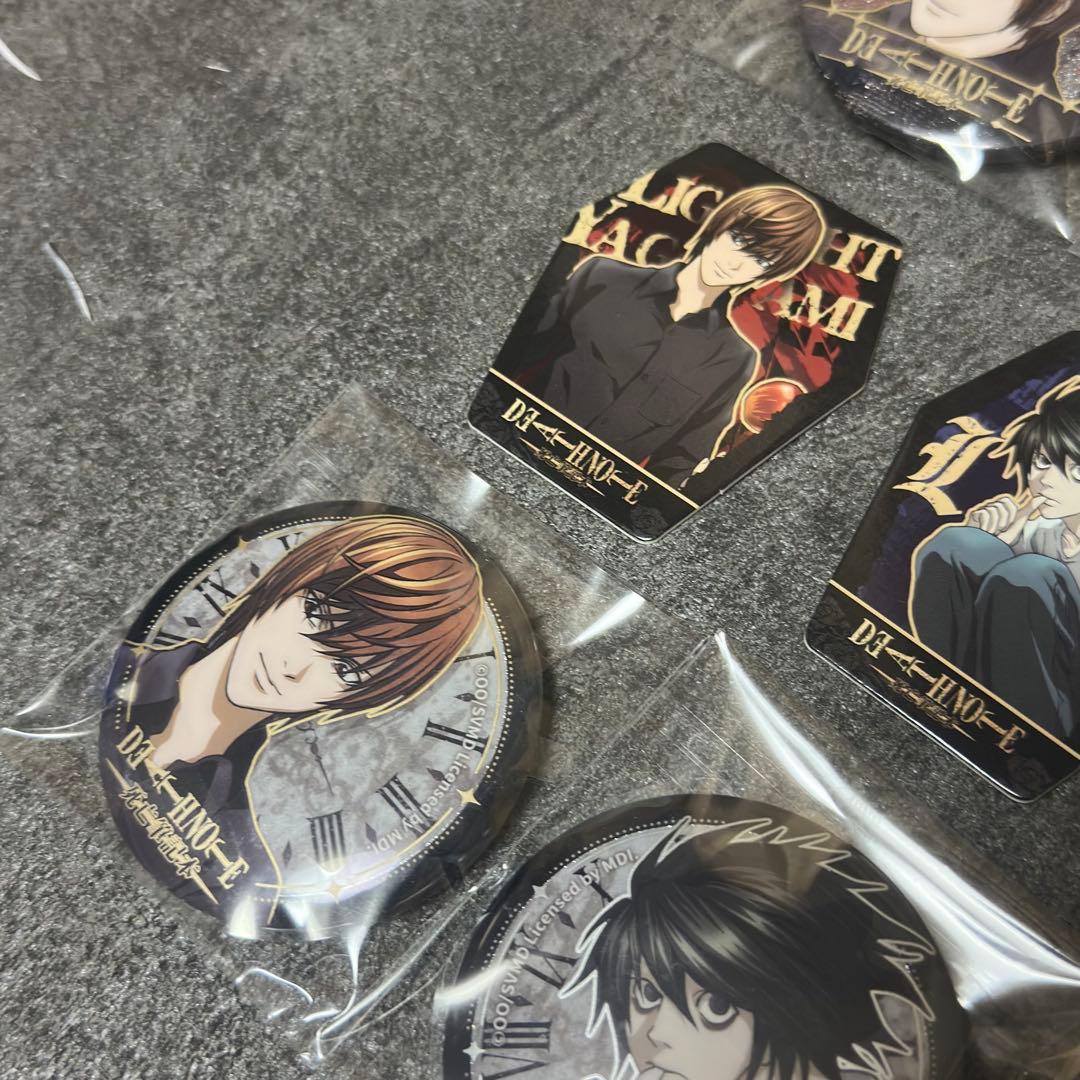 【レア】【フルコンプ】「DEATH NOTE」缶バッジ/夜神月、L、弥海砂、ニア