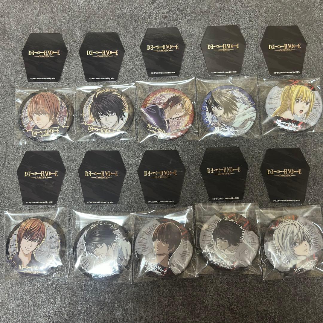 【レア】【フルコンプ】「DEATH NOTE」缶バッジ/夜神月、L、弥海砂、ニア