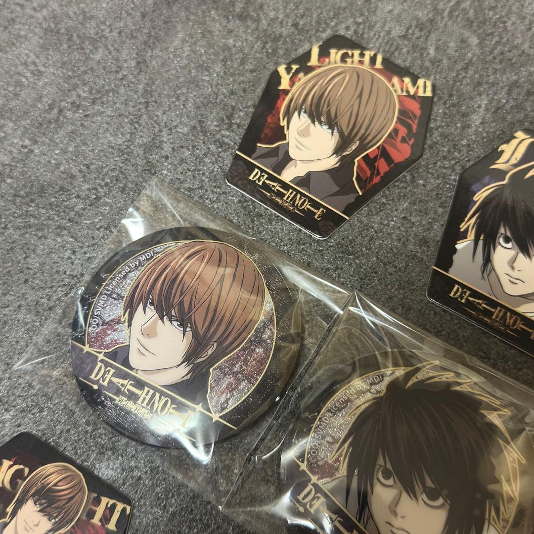 【レア】【フルコンプ】「DEATH NOTE」缶バッジ/夜神月、L、弥海砂、ニア
