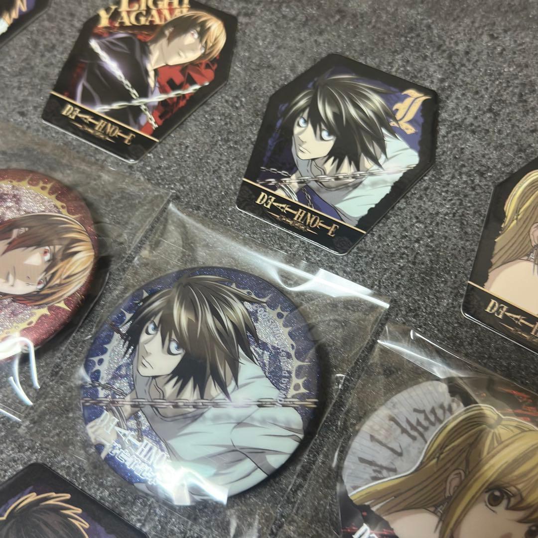 【レア】【フルコンプ】「DEATH NOTE」缶バッジ/夜神月、L、弥海砂、ニア