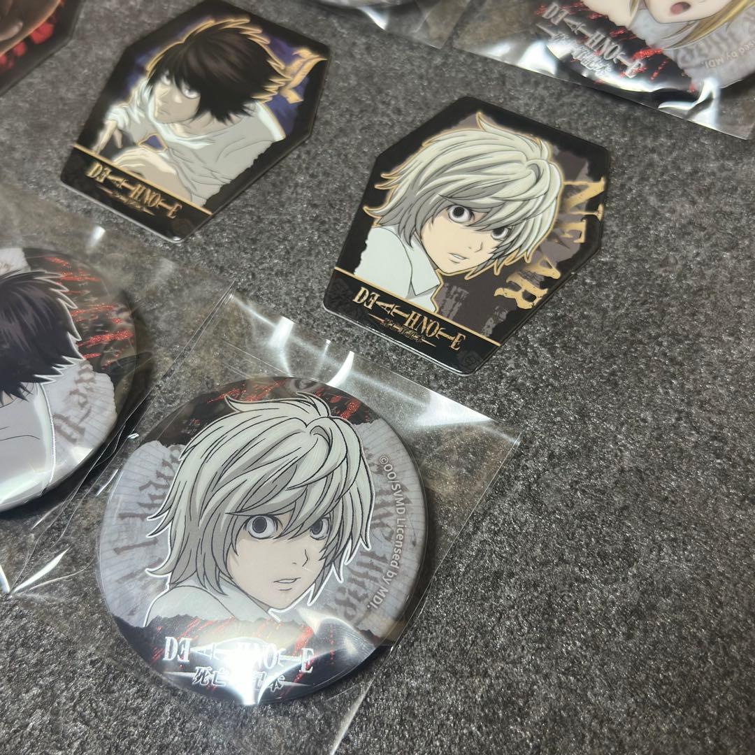 【レア】【フルコンプ】「DEATH NOTE」缶バッジ/夜神月、L、弥海砂、ニア